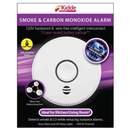 Kidde P4010ACSCO-W 120-Volt Hardwired Smoke/CO Voice Alarm with Intelligent (2)