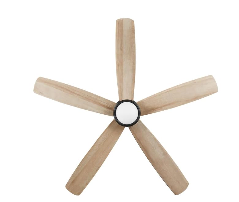 Driskol 60 in. White Color Changing LED Matte Black Smart Ceiling Fan with Light Kit and Remote Powered by Hubspace