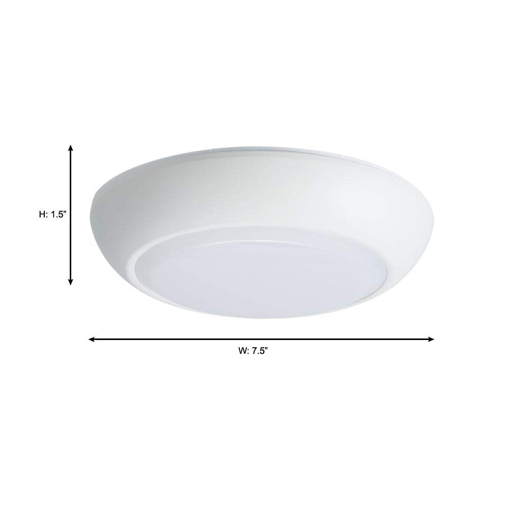 HALO CLD 7 in. White Selectable Integrated LED Flush Mount Ceiling Light