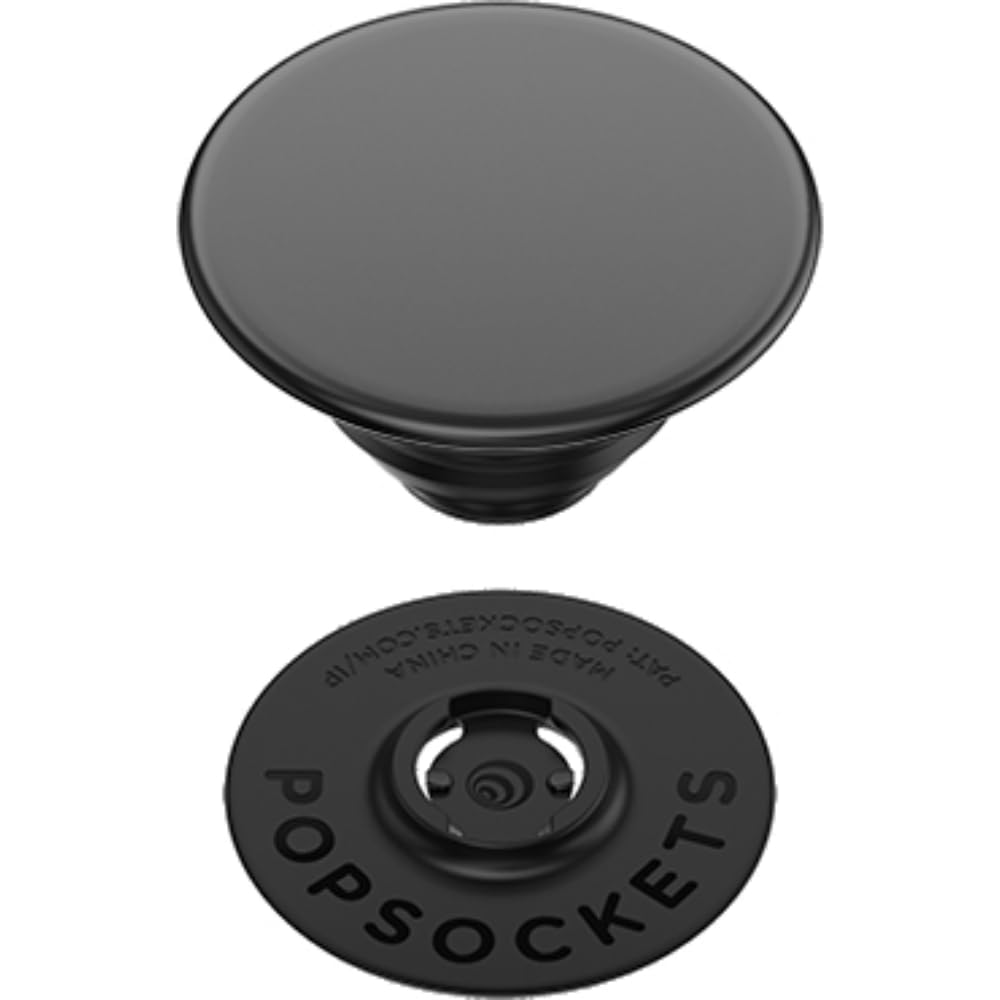 PopSockets Phone Grip with Expanding Kickstand, Aluminum Black