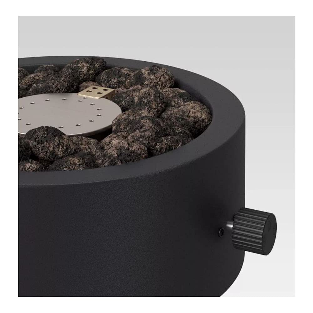 Project 62 10" Round Metal Outdoor LP Tabletop Fire Pit - Black