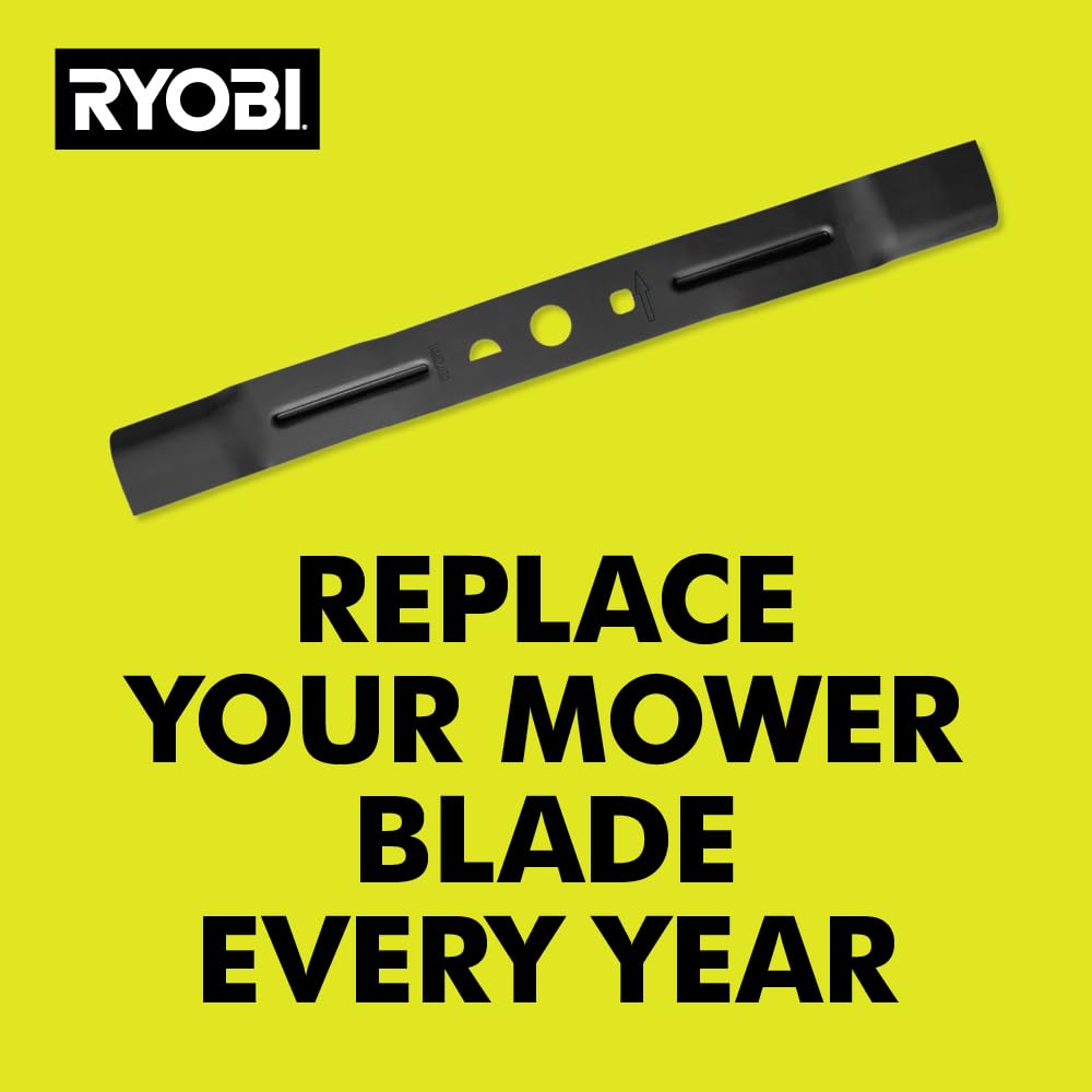 RYOBI AC04029 20" Lawn Mower Replacement Blade, Black