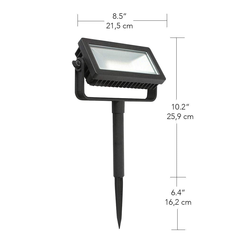 HB-101 Hampton Bay Low Voltage Black Outdoor Integrated LED Landscape Flood Light with 3 Levels of Intensity