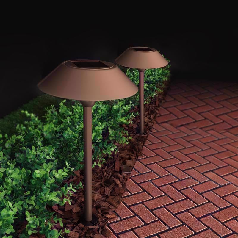 Feit Electric OneSync Bronze Solar Powered 40 W LED Pathway Light 2 pk