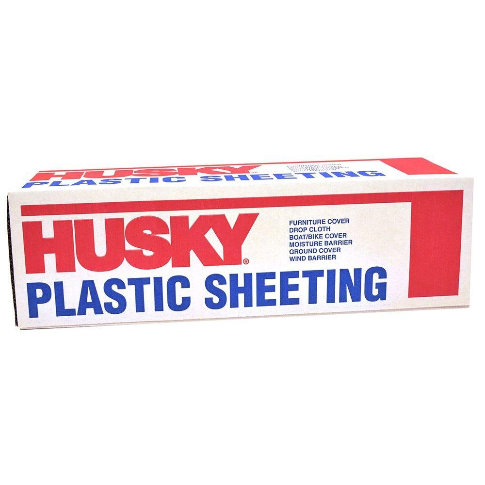 Husky Plastic Sheeting 6 mil x 1 ft. W x 300 ft. L Polyethylene Black