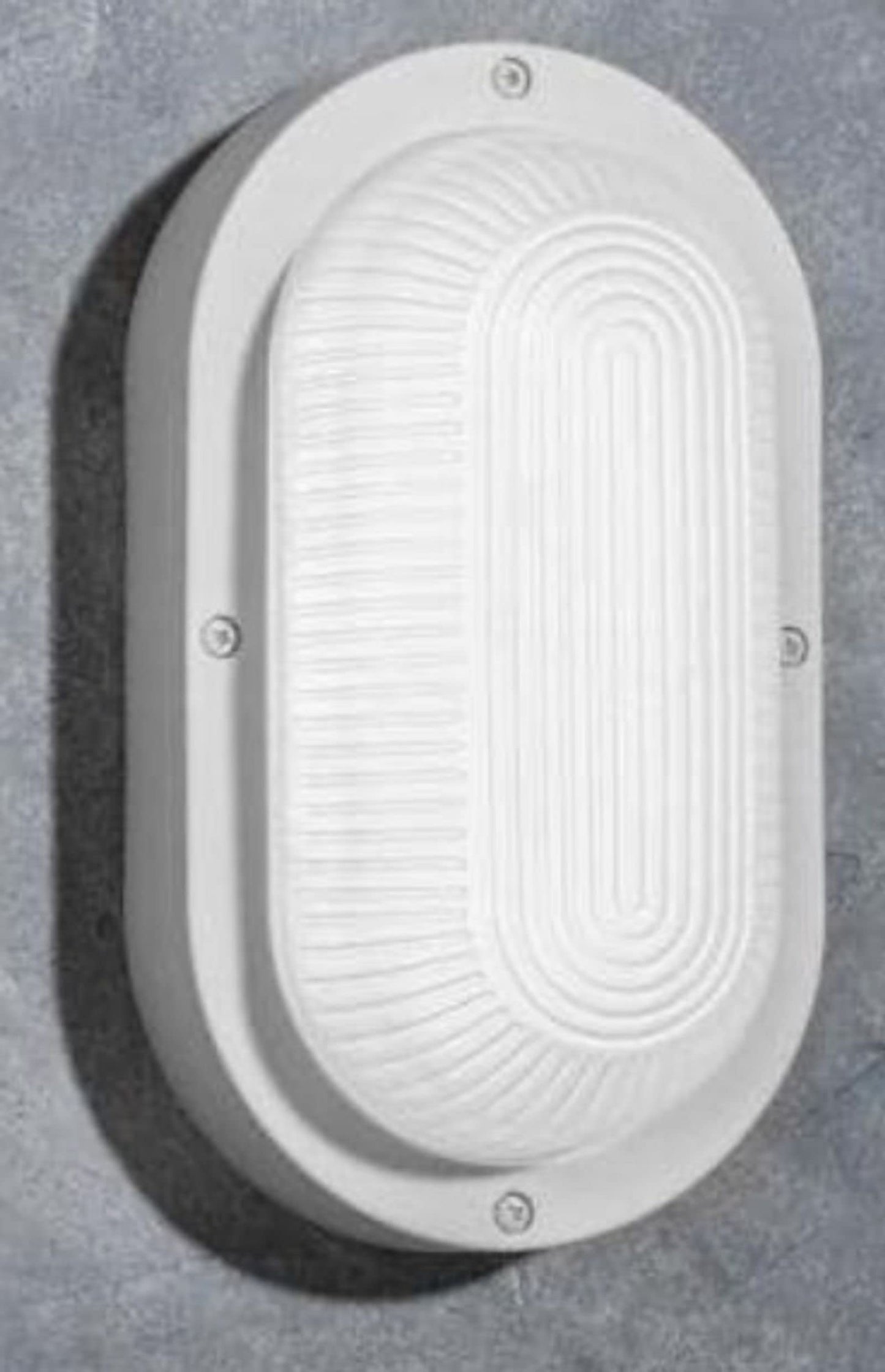 Coastal San Diego White Outdoor Integrated LED Bulkhead Wall Lantern