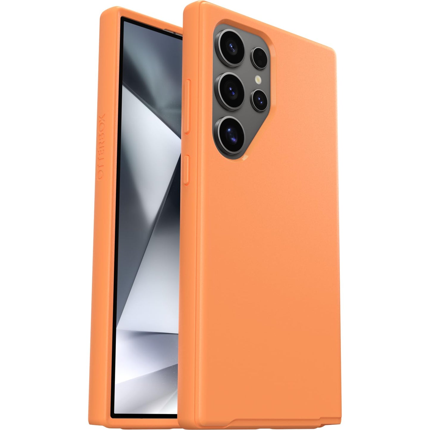 OtterBox Samsung Galaxy S24 Ultra Symmetry Series Case - Sunstone (Orange), Ultra-Sleek, Wireless Charging Compatible, Raised Edges Protect Camera & Screen
