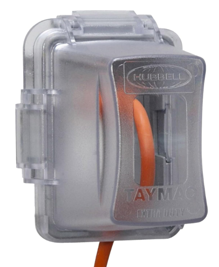 TayMac Rectangle Thermoplastic 1 Gang in-Use Cover