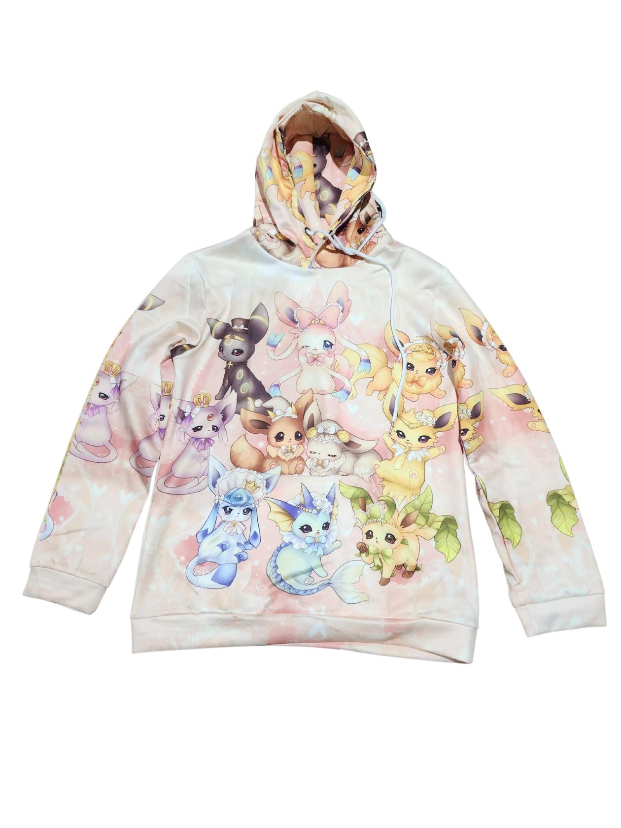 Pokemon Eeveelutions Hoodie (PINK)