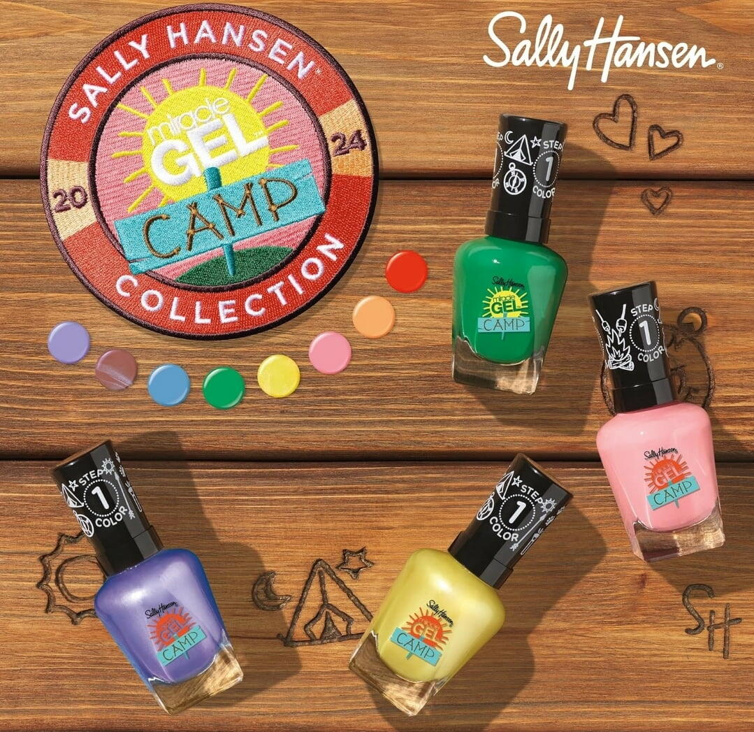 Sally Hansen Miracle Gel™, Summer Camp Collection 5-Pack (RANDOM: NO REPEATS) Long Lasting, Gel-Like Formula, No UV Lamp Needed