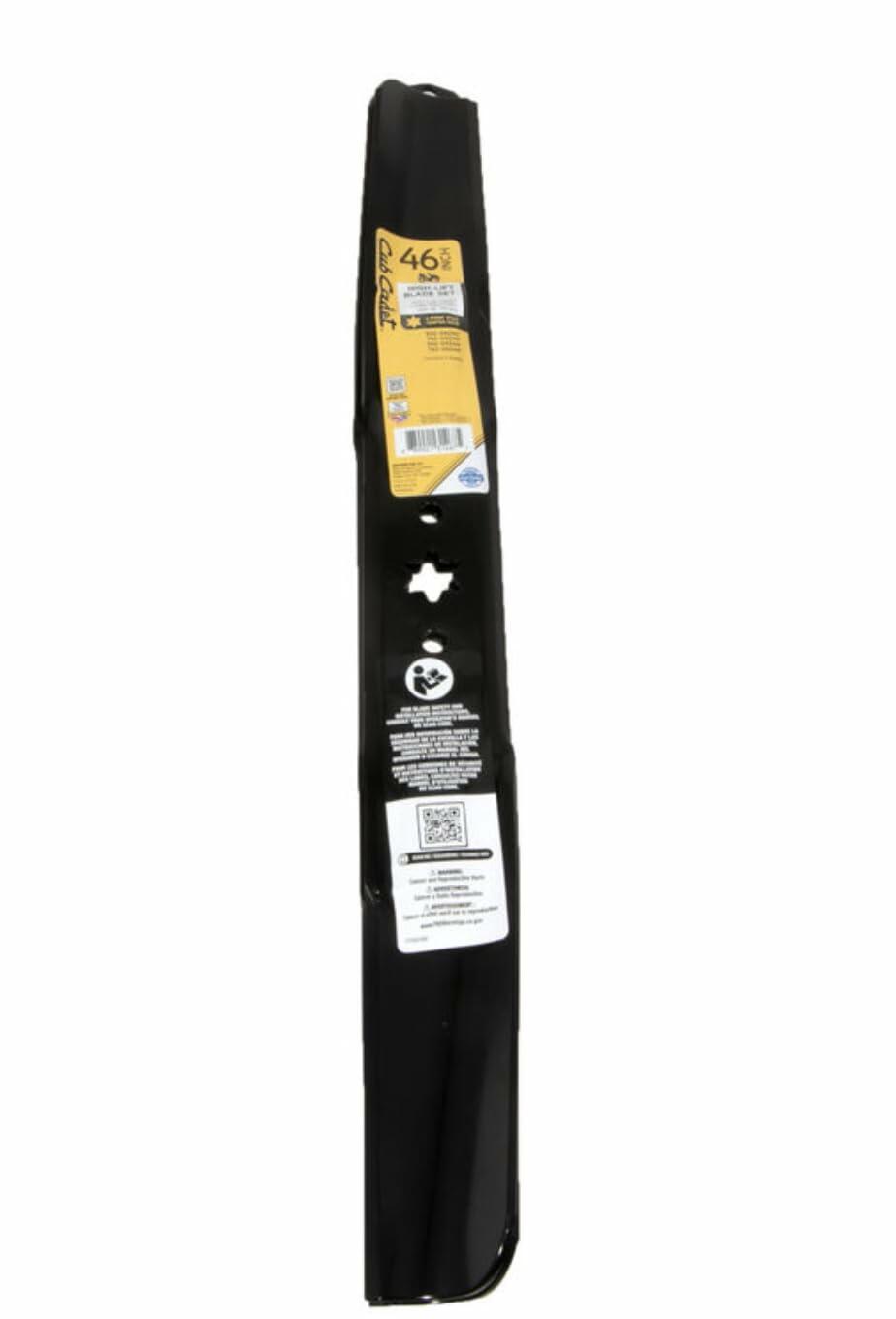 CUB CADET 46 in. High Lift Lawn Mower Blade Set with Star Center, 490-110-C110 - Replaces 490-110-C131 - OE# 942-04290A, 942-04244A, Fits LT, RZT-L, RZT-S, Enduro and Ultima Series