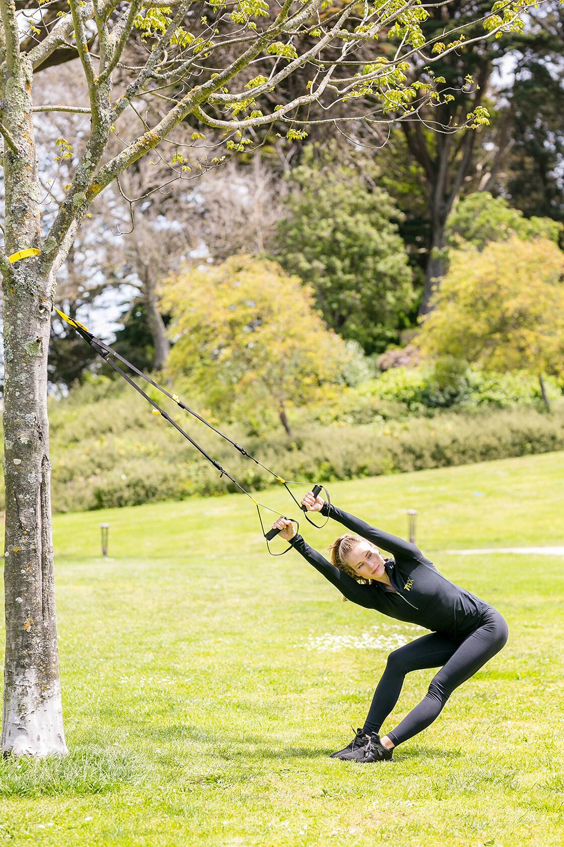 TRX FIT Suspension Training: Bodyweight Fitness Resistance Training | Fitness for All Levels & All Goals for Total Body Workouts for Home & Travel | Lightweight & Portable | Workout Poster Included