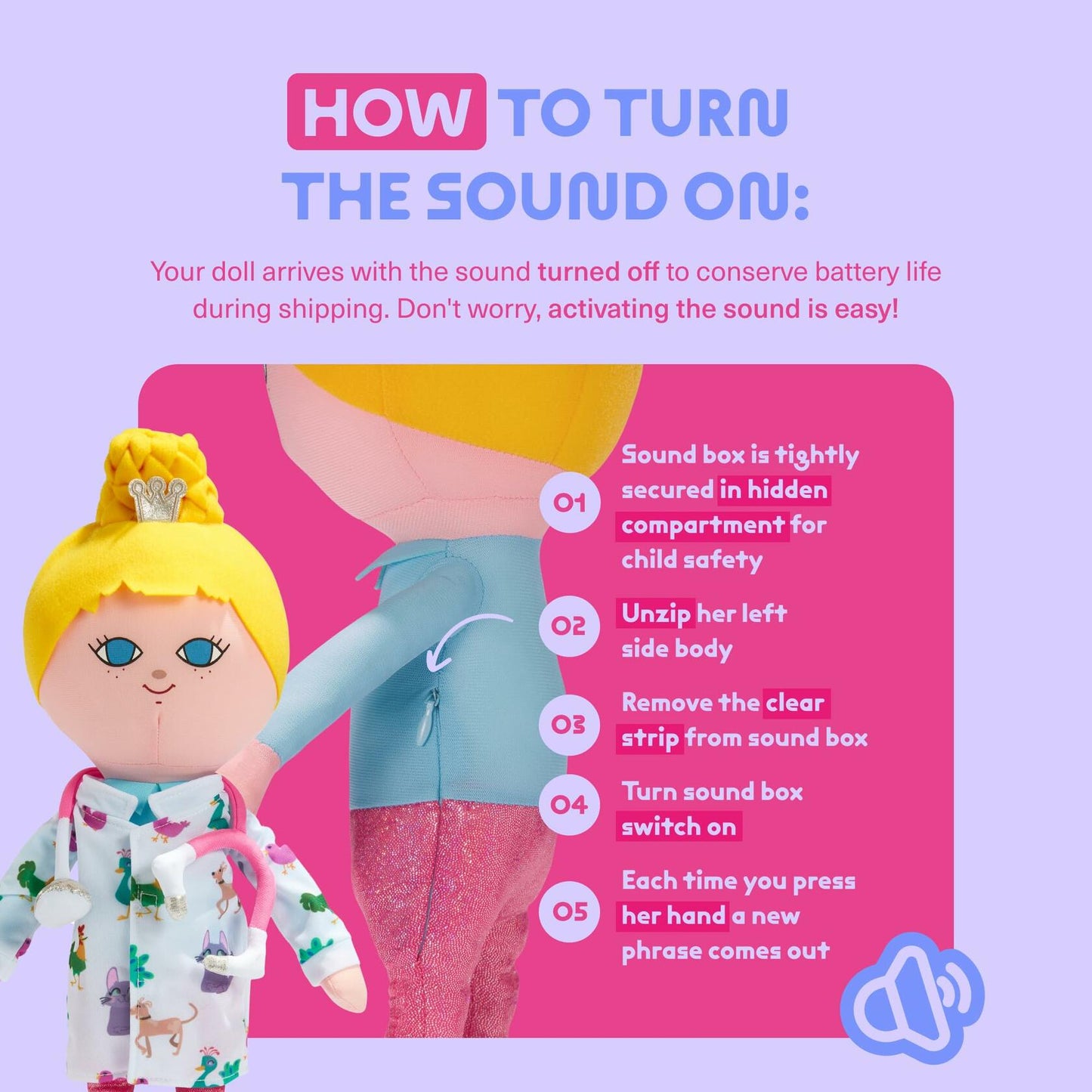 Surprise Powerz Vera The Vet Plush Doll Girls Toys, 16" Scientist Doll, Educational Play Gift, STEM Learning - 2-5 Year Old Girl Toy, Toddler & Preschool Pretend Dolls