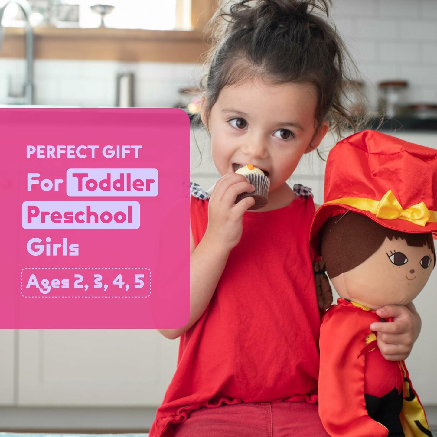 Surprise Powerz María The Mathemagician Plush Doll Girls Toys, 16" Latina Doll, Educational Play Gift, STEM Learning - 2-5 Year Old Girl Toy, Toddler & Preschool Pretend Dolls