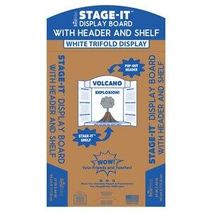 Royal Brites Stage-It Trifold Project Display Board - 37 x 44 White
