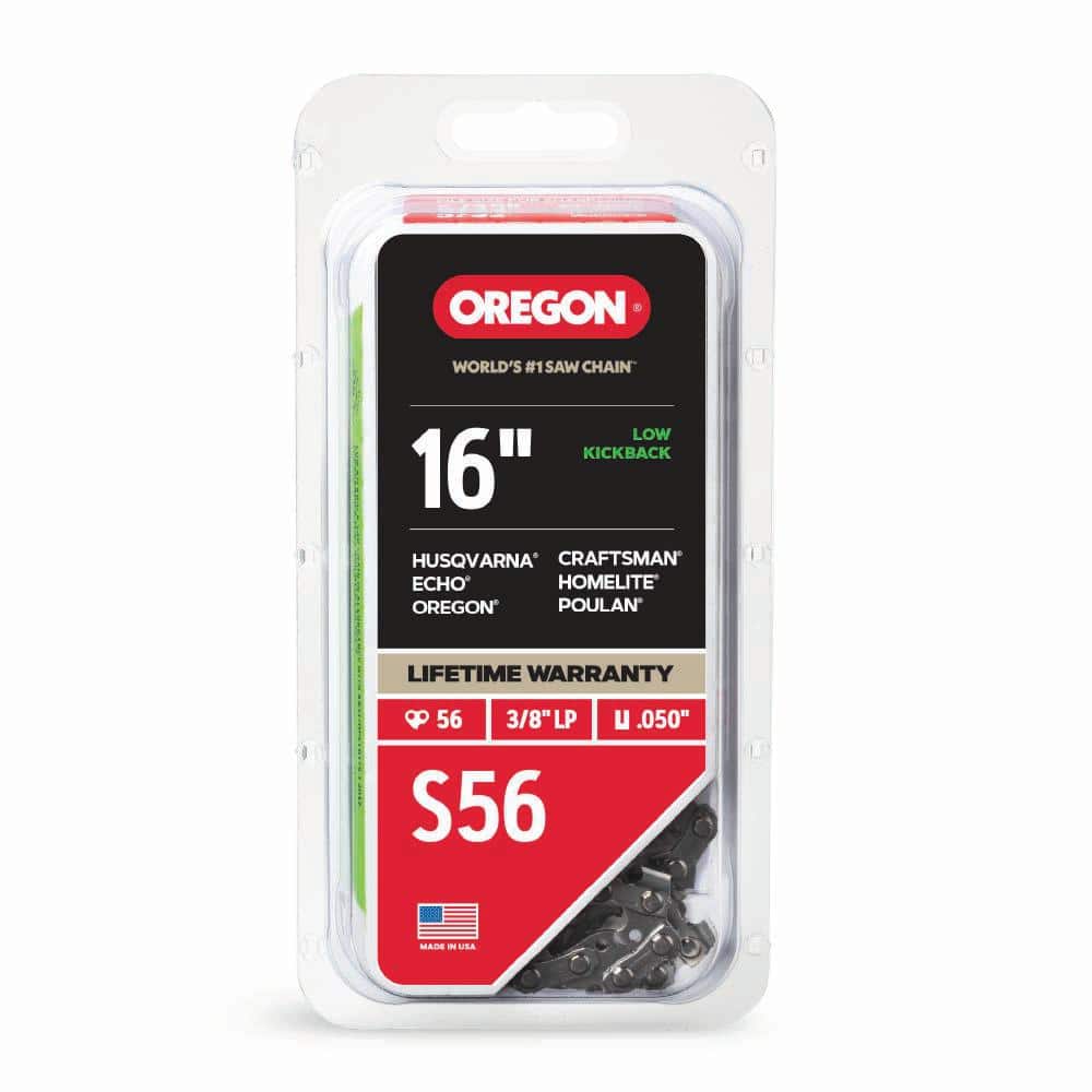S56 Chainsaw Chain for 16 in. Bar, Fits Makita, Echo, Husqvarna, Craftsman, Poulan and More