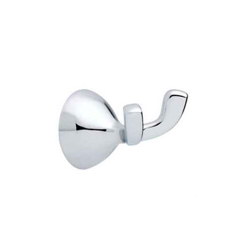 Liberty Hardware 228605 Foundations Collection Double Robe Hook; Polished Chrome