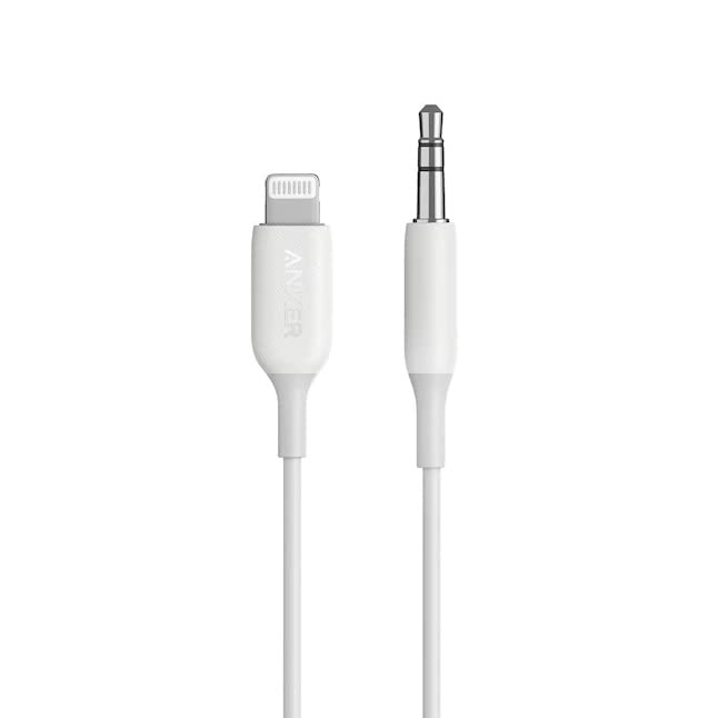 Anker Lightning to 3.5mm Audio Adapter - White, 3ft