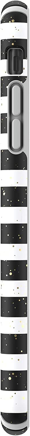 Speck Products Presidio Inked iPhone SE (2020) Case/iPhone 8/7/6S Case, Stripe Gold Specks/Marble Grey