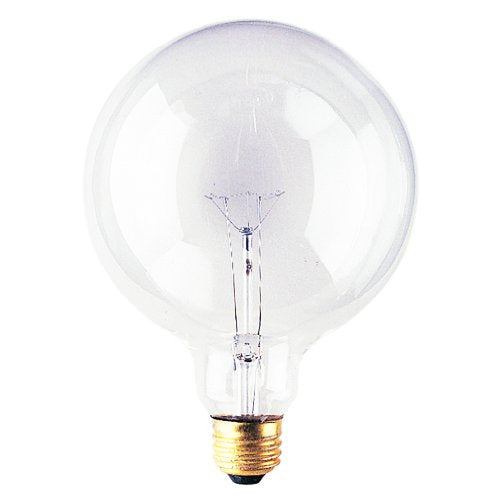 Bulbrite 60G40CL 60-Watt Incandescent G40 Globe, Medium Base, Clear [Pack of 12]