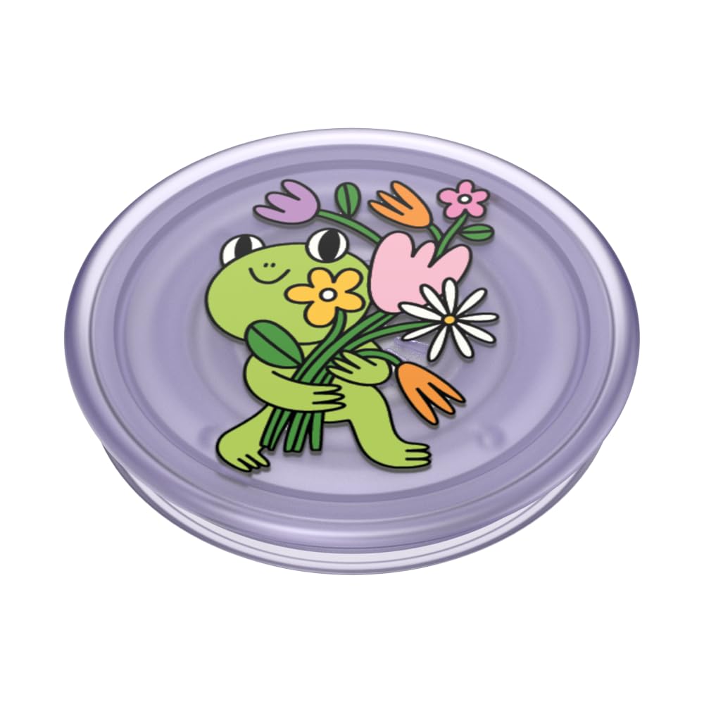 PopSockets Plant-Based Phone Grip with Expanding Kickstand, Eco-Friendly - Flower Frank