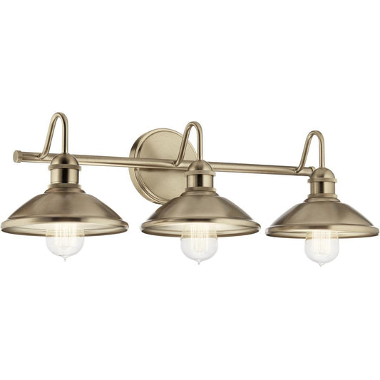 Kichler, Clyde 26.5 inch 3 Light Vanity Light in Champagne Bronze, 45945CPZ