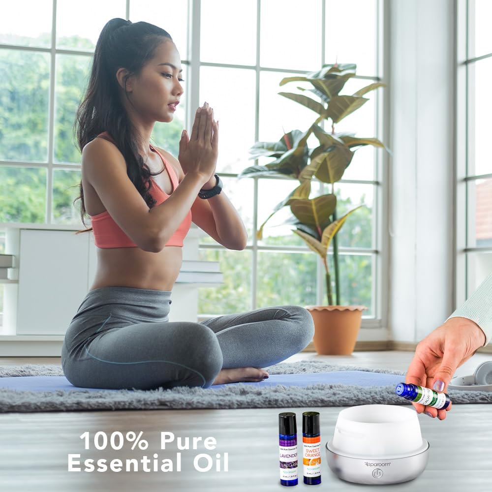SpaRoom Aromatherapy 100% Pure Essential Oils for Diffusers and Air Freshners, Lively Collection, Set of 3