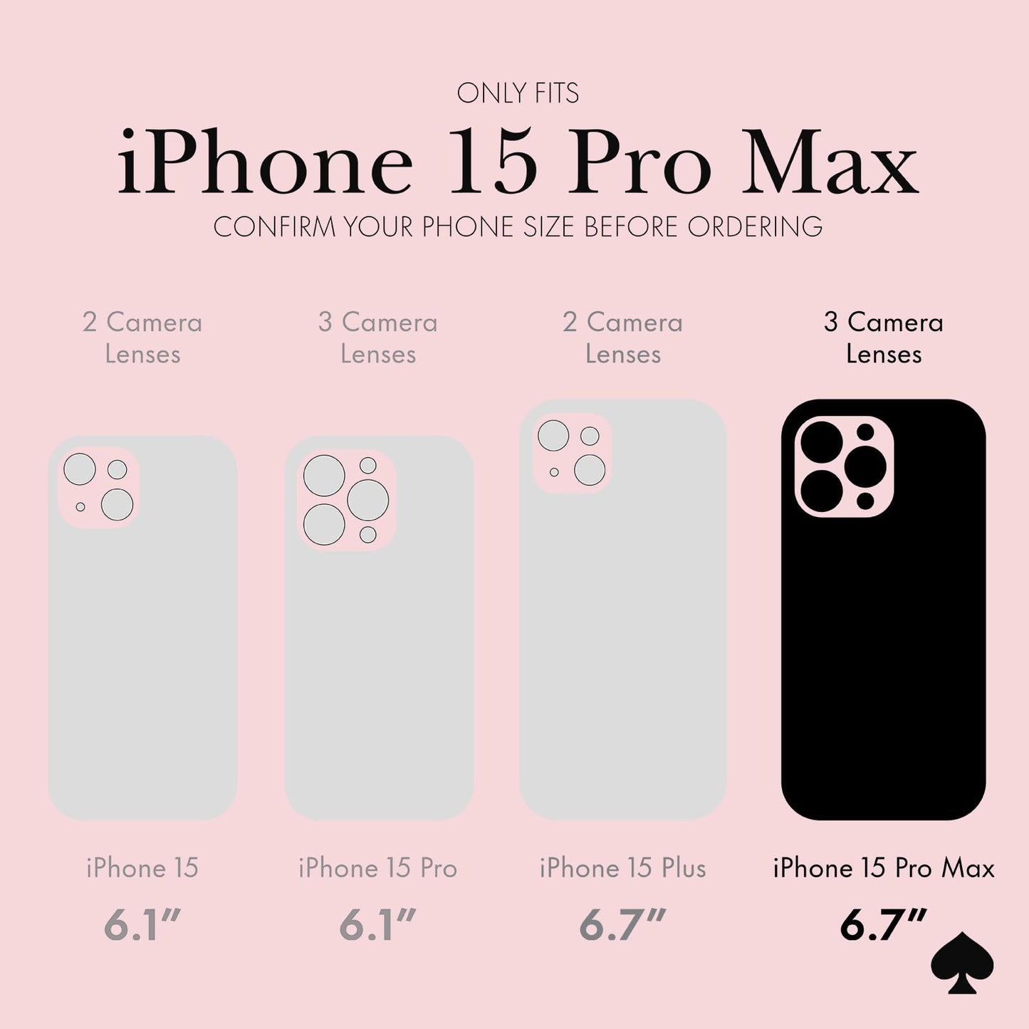 Kate Spade New York iPhone 15 Pro Max Case, Compatible with MagSafe - Multi Floral Rose