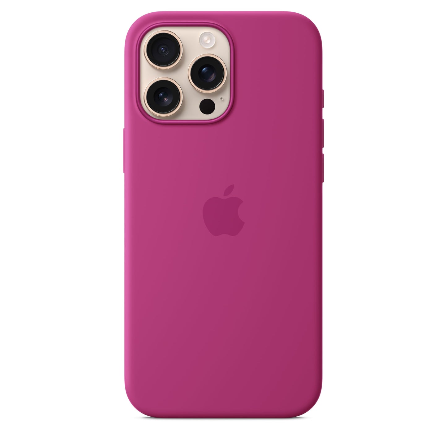 Apple iPhone 16 Pro Max Silicone Case with MagSafe and Camera Control - Fuchsia 