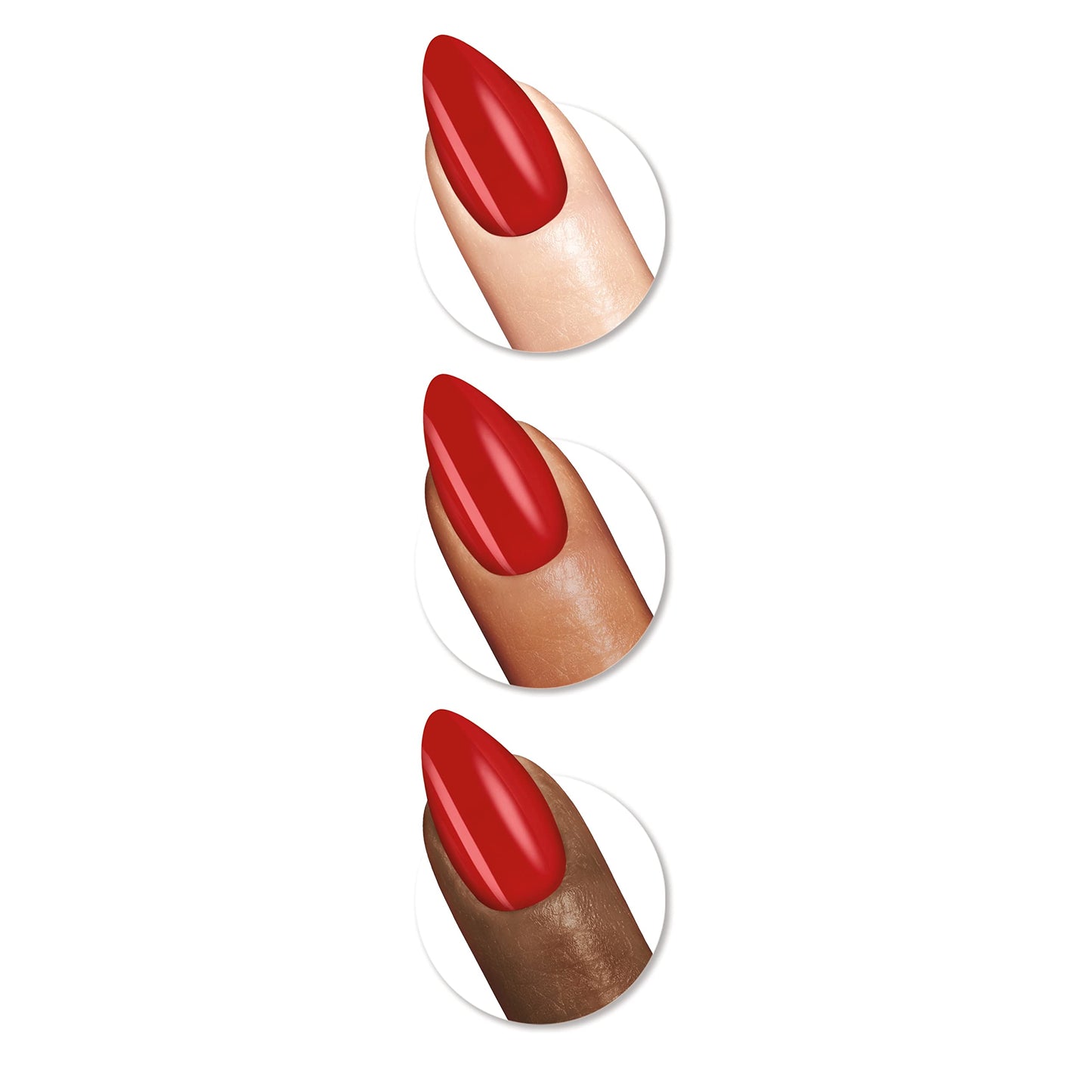 2358 Sally Hansen Salon Effects® Perfect Manicure, French Twist, Press On Nails, Coffin Shaped, Non-Damaging Adhesive Tabs, File, and Alcohol Pad Included