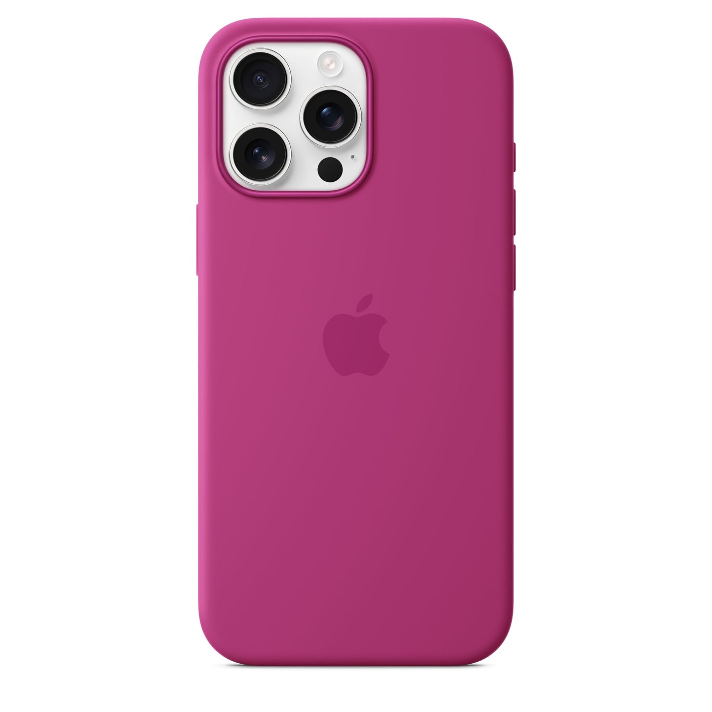 Apple iPhone 16 Pro Max Silicone Case with MagSafe and Camera Control - Fuchsia 