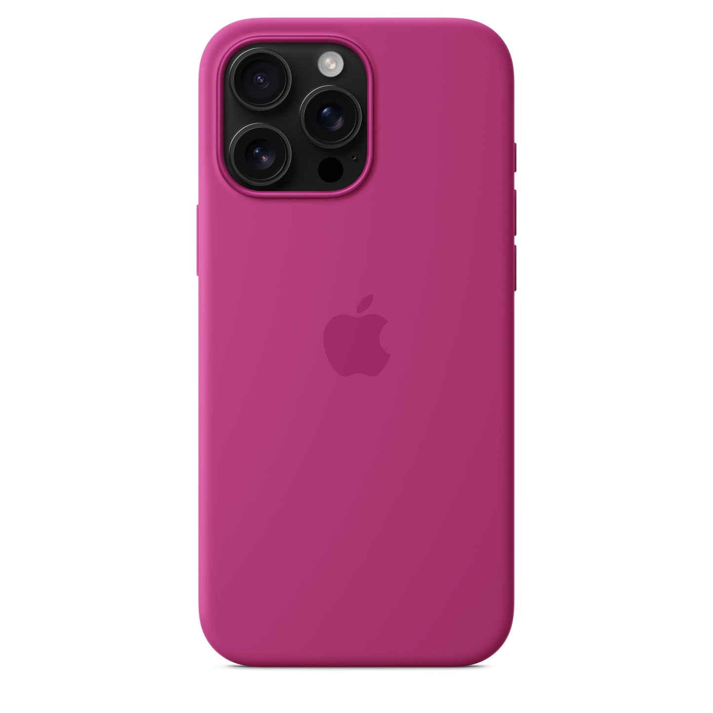Apple iPhone 16 Pro Max Silicone Case with MagSafe and Camera Control - Fuchsia 