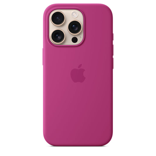 Apple iPhone 16 Pro Silicone Case with MagSafe and Camera Control - Fuchsia 