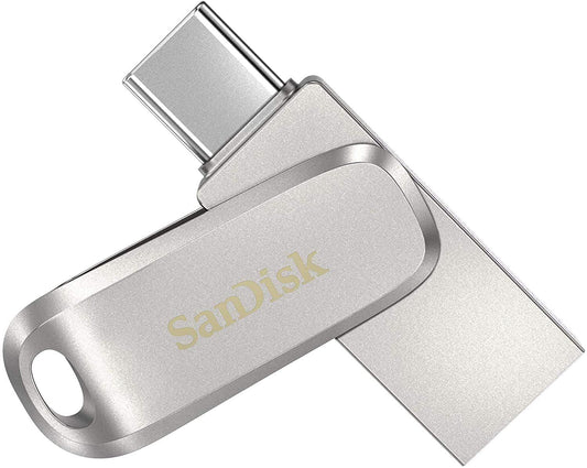SanDisk 64GB Ultra Dual Drive Luxe USB Type-C - SDDDC4-064G-G46, Sliver