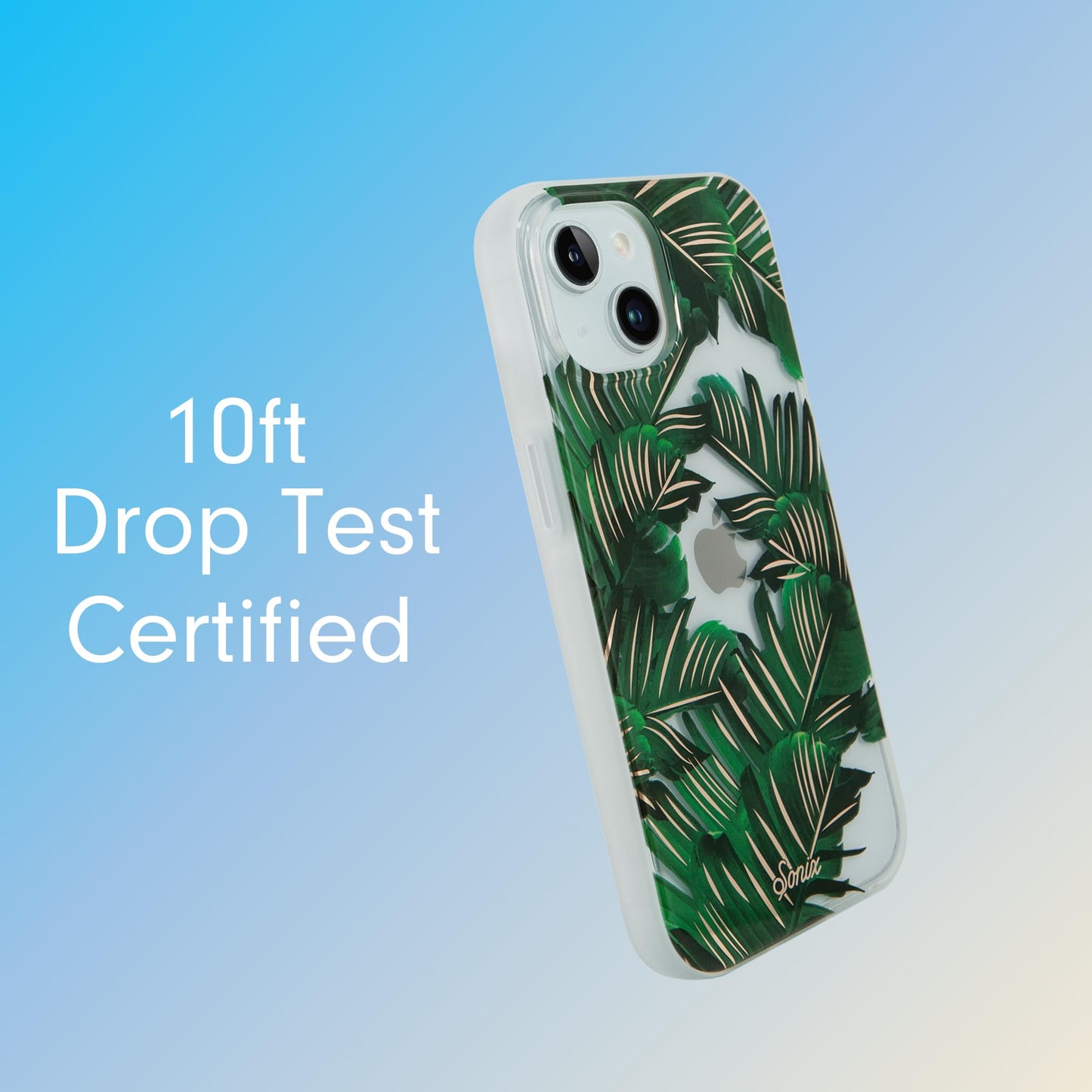 Sonix Case for iPhone 15 Plus/iPhone 14 Plus | Compatible with MagSafe | 10ft Drop Tested | Bahama Palm Leaves