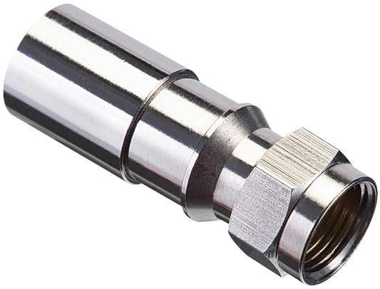 IDEAL INDUSTRIES INC. 92-650 RTQ XR RG-6 F Compression Connectors, Male F Connectors for Cable and Satellite Applications, 50 Connectors, Jar