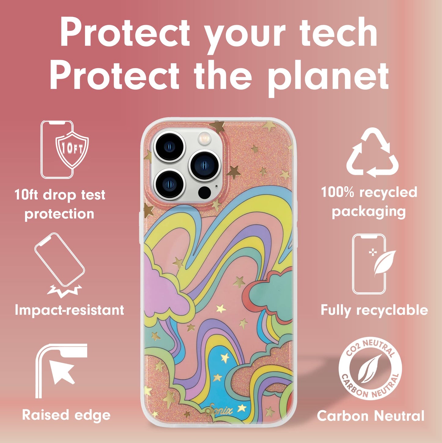 Sonix Phone Case for iPhone 13 Pro Max / 12 Pro Max | Compatible with MagSafe | 10ft Drop Tested | Illusion