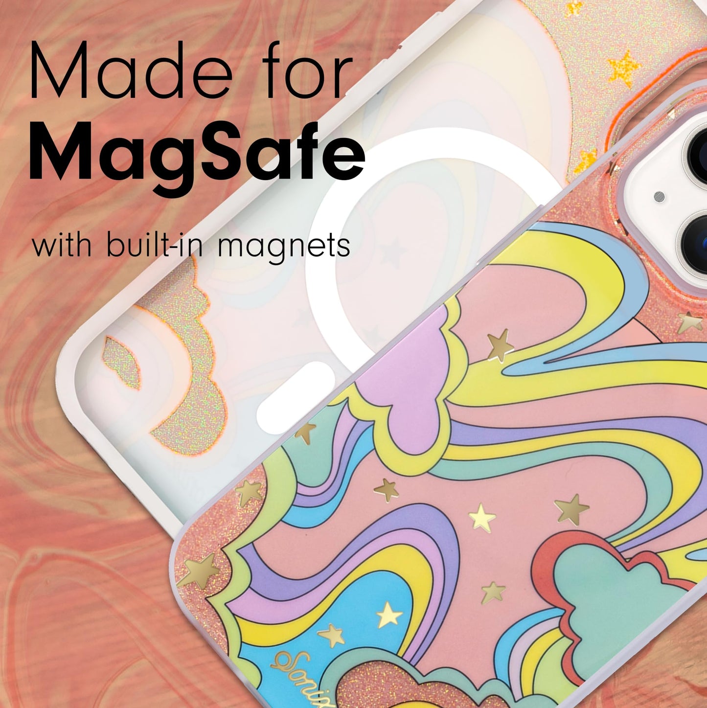Sonix Case for iPhone 15, 14, 13 | Compatible with MagSafe | 10ft Drop Tested | Illusion