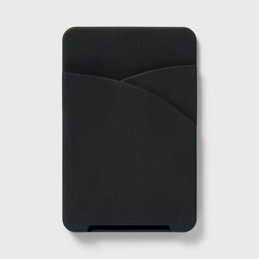 Cell Phone Wallet Pocket with MagSafe - heyday™ Black Silicone