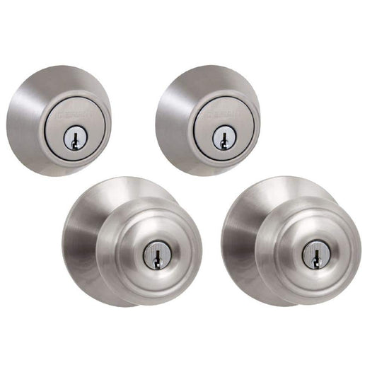 Hartford Satin Nickel Single Cylinder Keyed Entry Project Pack