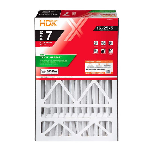 16 in. x 25 in. x 5 in. Trion AirBear Replacement Pleated Air Filter FPR 7, MERV 11