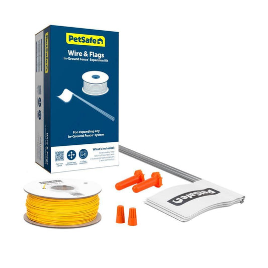 PetSafe Fence Wire and Flag Kit  Expand Dog Fence  50 Boundary Flags & 500 ft of Wire