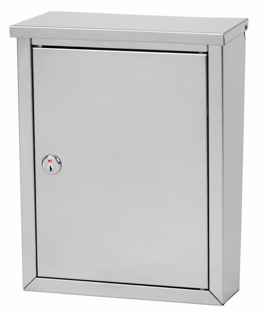 Architectural Mailboxes Regent Stainless Steel, Locking, Wall Mount Mailbox, 2507PS-10, Stainless Steel, Small Capacity