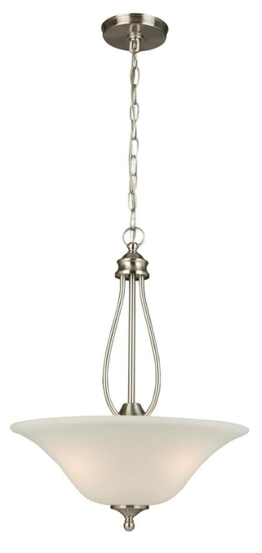 Home Decorators Kensley Park 3-Light Brushed Nickel Pendant