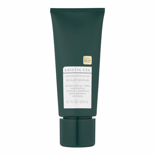 Kristin Ess Hair Instant Exfoliating Scalp Scrub for Build Up and Dandruff + Soothing, Hydrating + Rebalancing Dry Scalp Treatment, Non Drying, Cleanse + Detox, Vegan, Color Safe, 6.7 fl oz