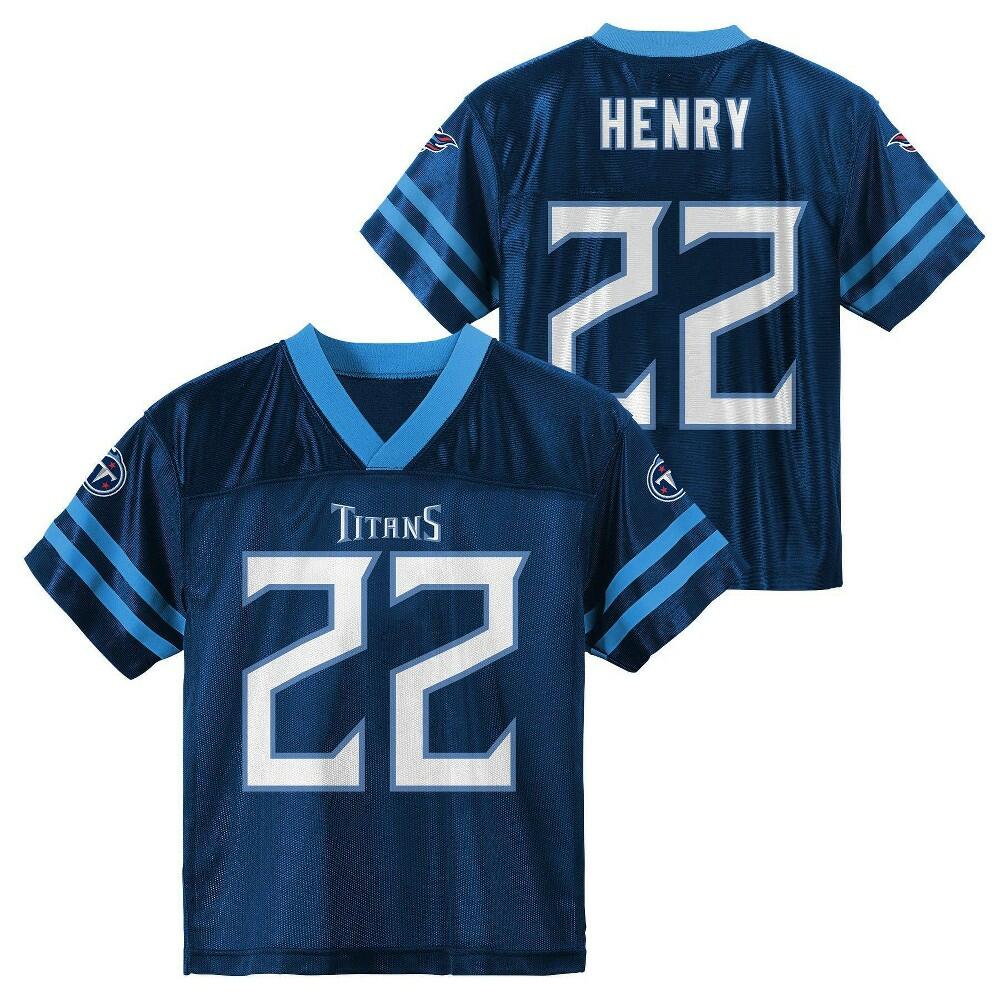 NFL Tennessee Titans Toddler Boys' Short Sleeve Henry Jersey - 2T
