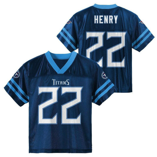NFL Tennessee Titans Toddler Boys' Short Sleeve Henry Jersey - 2T