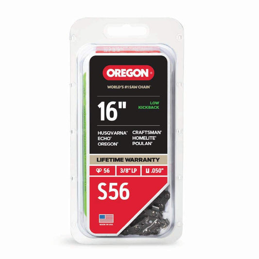 S56 Chainsaw Chain for 16 in. Bar, Fits Makita, Echo, Husqvarna, Craftsman, Poulan and More
