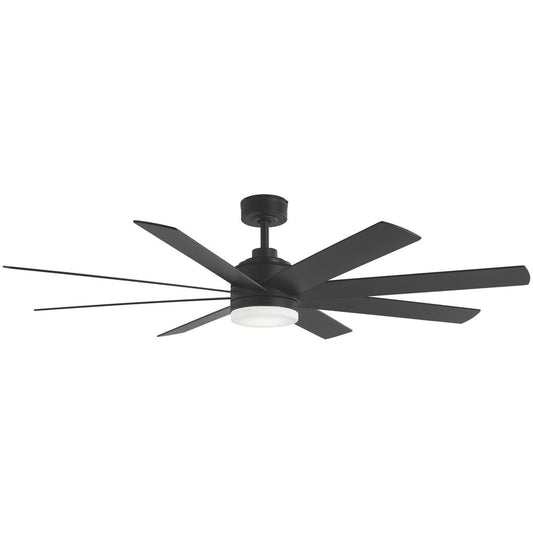 Home Decorators Collection Celene 62 in. LED Indoor/Outdoor Matte Black Ceiling Fan with Light and Remote Control with Color Changing Technology YG908A-MBK